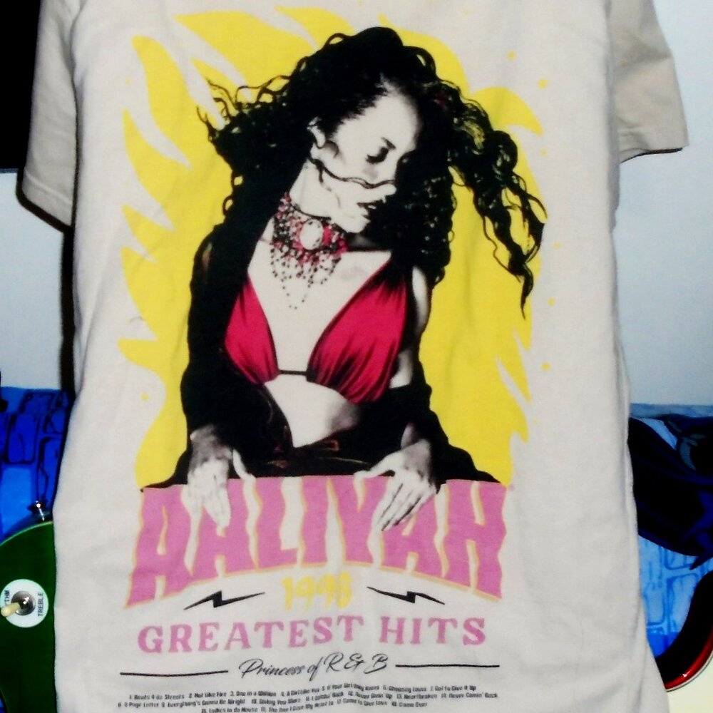 aaliyah greatest hits princess of r&b S official unisex mint tee - hip hop funk